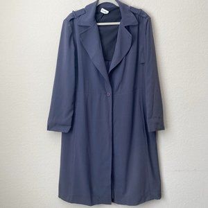 R Label XL The Reset Crepe Essential Gray Trench Coat
